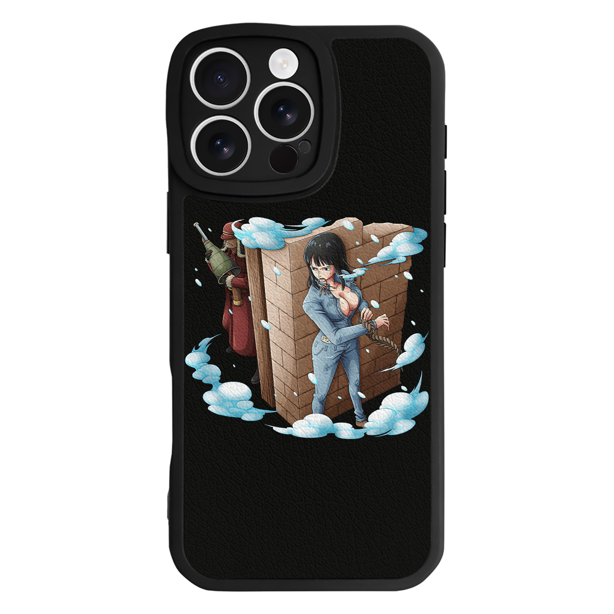 （画像用） ワンピース ニコ・ロビン ONE PIECE Nico Robin 【iPhone 16シリーズ対応】シリコンスマホケース（レザー調） 材質：シリコン